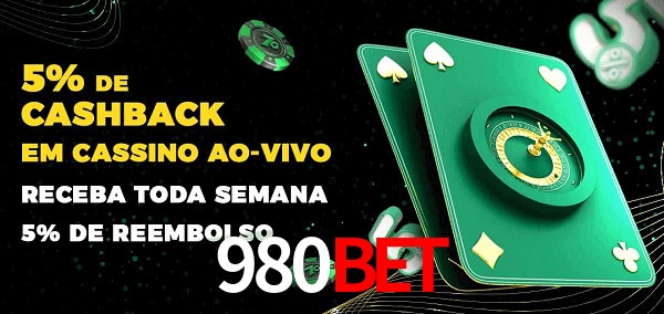 Promoções do cassino ao Vivo 980bet